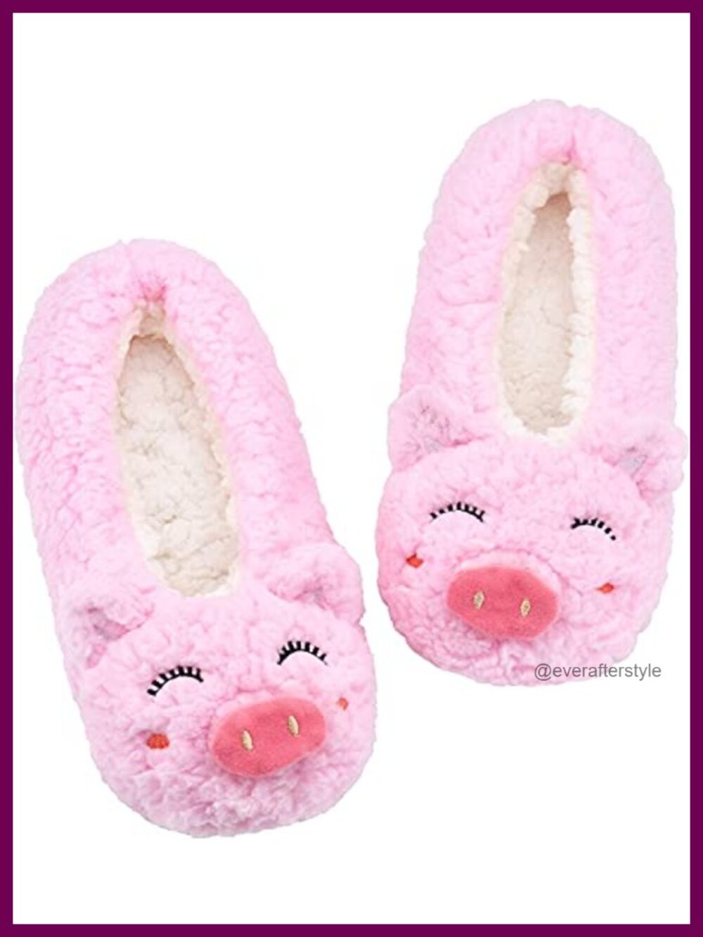 Womens Animal Slipper Socks Non-Slip Gripper House Shoes Cozy
